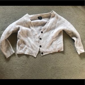 Obey Cream Colored Cardigan